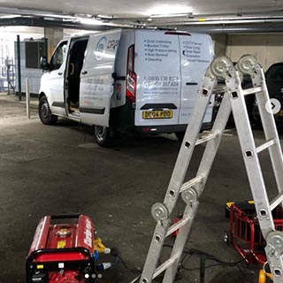 Draincare Direct Van at a commercial property
