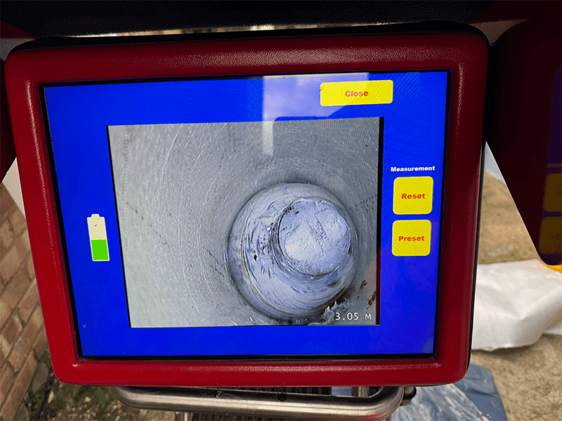 CCTV drainage inspection at school site