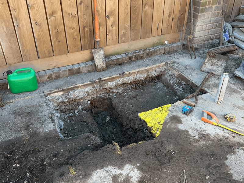 Excavation works at school site