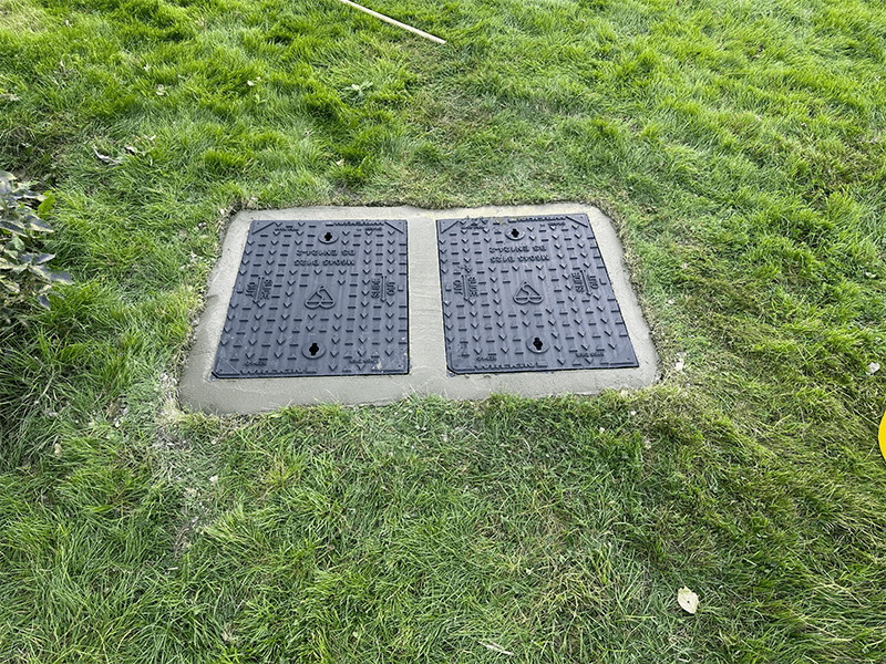 New drain covers installed at school