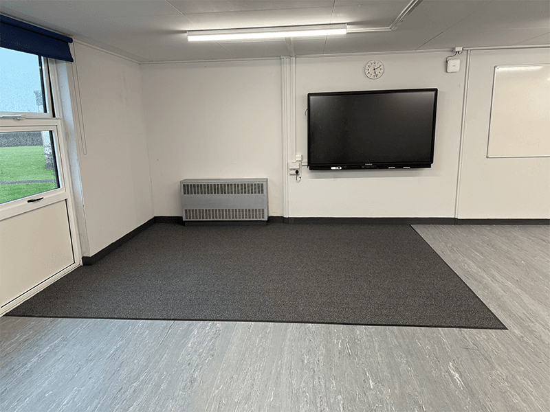 School drainage installation works in progress